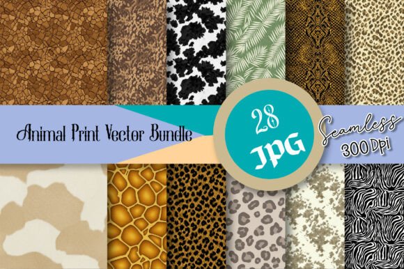 Animal Print Vector Seamless Bundle: A Wild Collection for Creative Inspiration