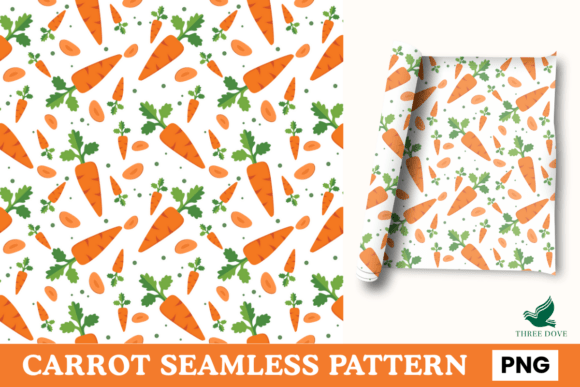 Carrot Seamless Pattern: A Versatile Digital Resource for Creative Projects