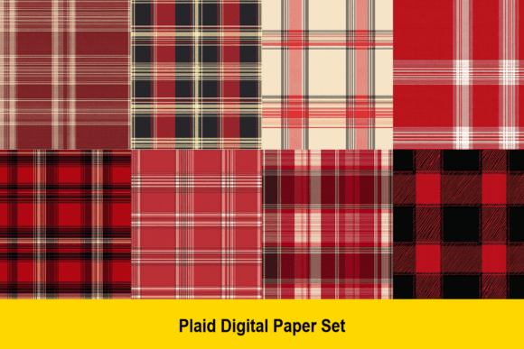 Classic Red Plaid Papers for Creative Projects
