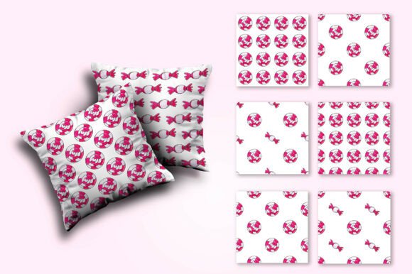 Cute Pattern with Sweets. Candies