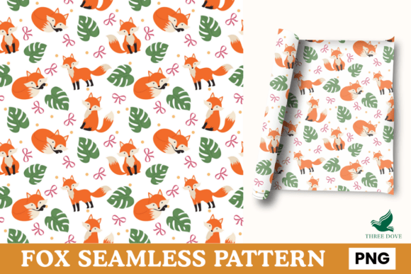Fox Seamless Pattern - 02