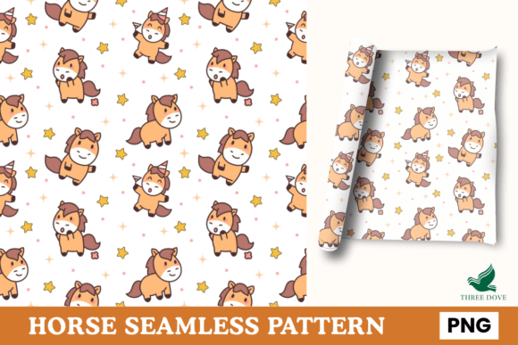 Horse Seamless Pattern - 03