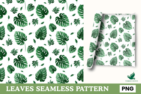 Leaf Seamless Pattern - 02: A Versatile Digital Resource for Creative Projects