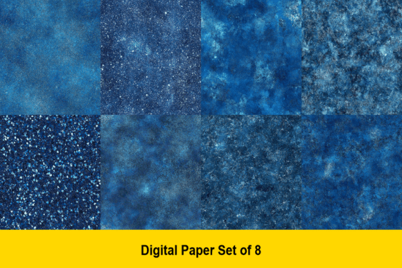 Midnight Blue Sparkle Digital Paper Collection