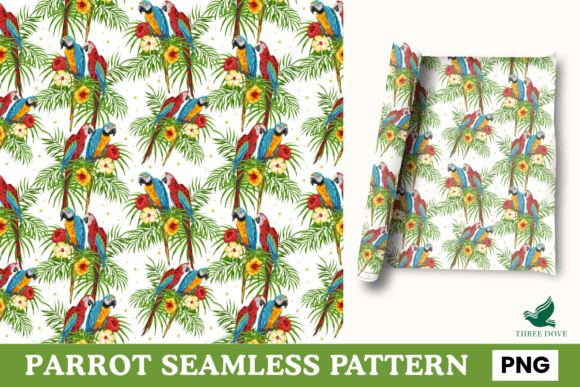Parrot Seamless Pattern - 05