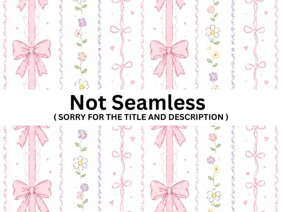 Soft Pink Bow Seamless Pattern