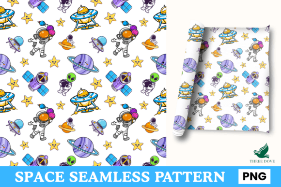Space Seamless Pattern - 04: A Digital Resource for Creative Projects