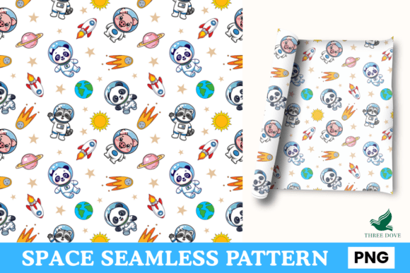 Space Seamless Pattern - 06