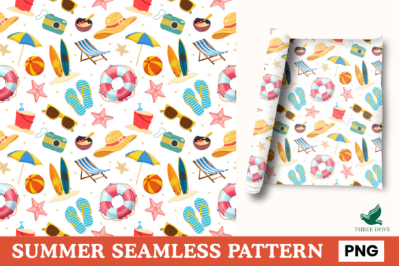 Summer Seamless Pattern - 01: A Versatile Digital Resource for Creative Projects