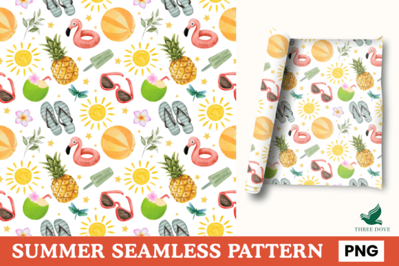 Summer Seamless Pattern - 02: A Digital Asset for Modern Creatives