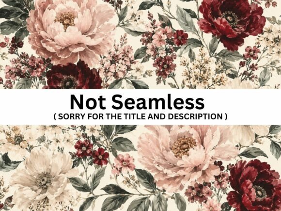 Vintage Rose Bouquet Seamless Pattern