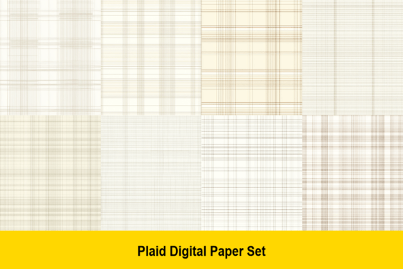 Warm Linen Plaid Papers